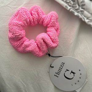 Hunza g hot pink scrunchie NWT